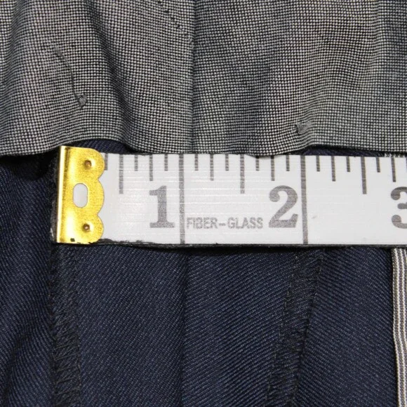 Hiltl NWT DiBiella Dress Pants Size 32 US Contemporary Fit in Blue 100% Wool